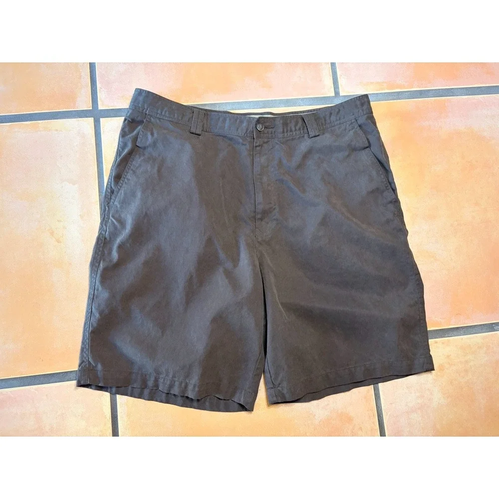 Tommy Bahama Shorts Men 36 Brown Tencel Cotton Blend Chino Beach Resort Vacation